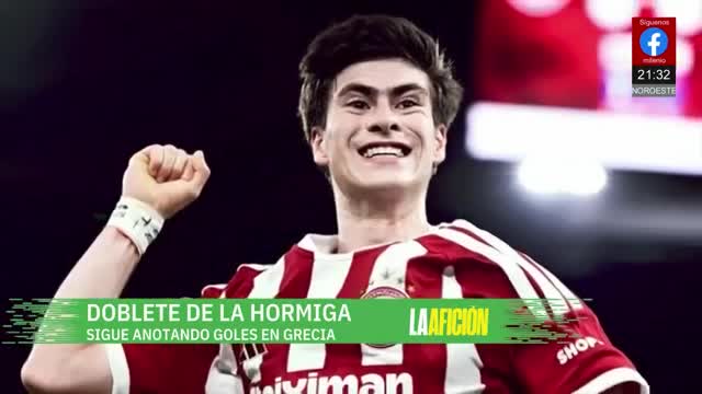 Primer doblete de la 'Hormiga' en Europa | Milenio Noticias: La Afición, 8 de septiembre de 2026