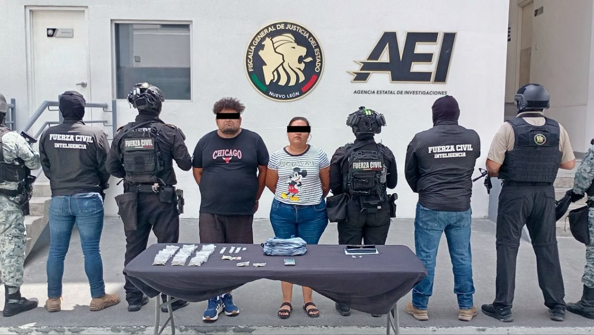 Fuerza Civil captura a Víctor “N” y Griselda “N” en Escobedo | Especial