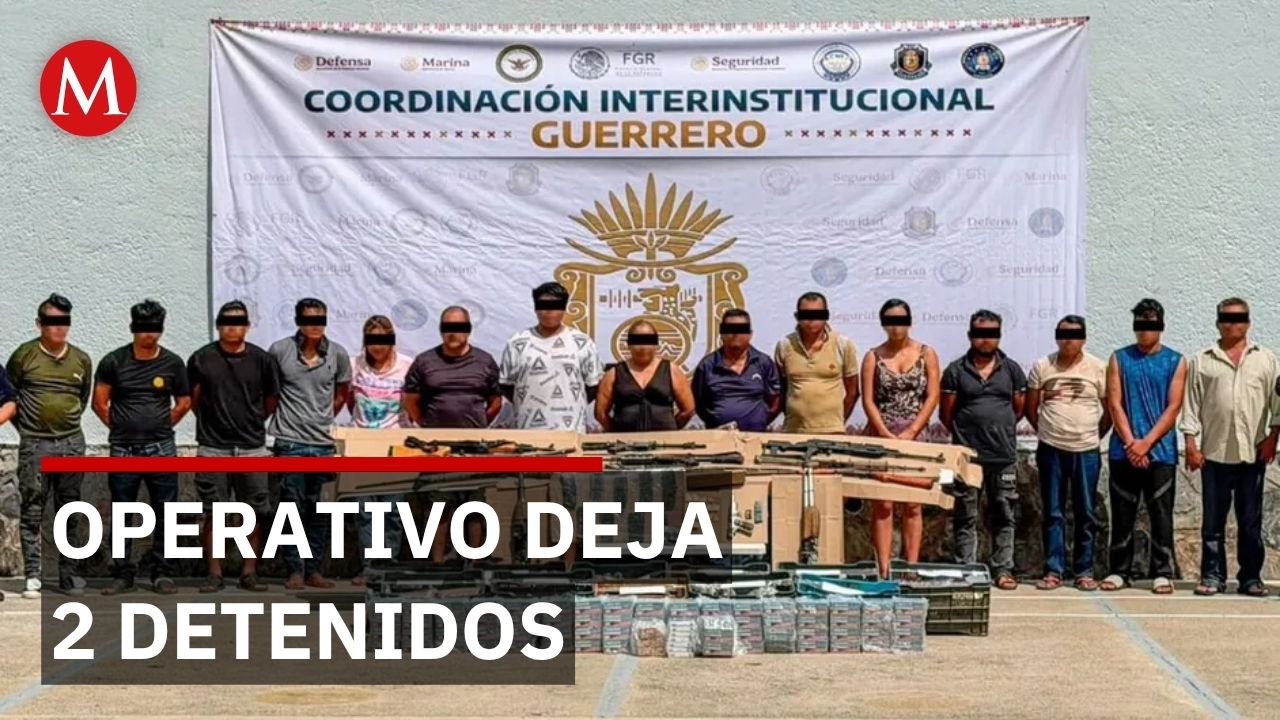 Guerrero: detienen a 2 presuntos integrantes de Los Ardillos y aseguran armas