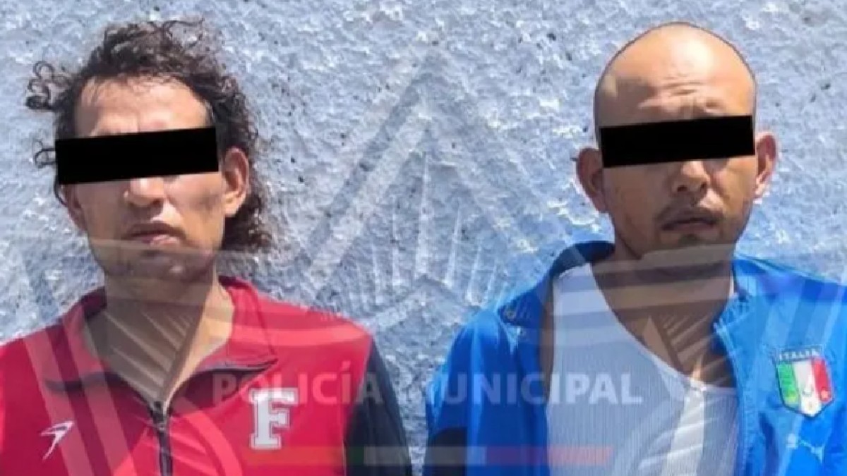 A Juan Carlos “N” y Adalberto “N” presuntamente les encontraron 41 dosis de cristal y cinco envoltorios con marihuana. | Cortesía.