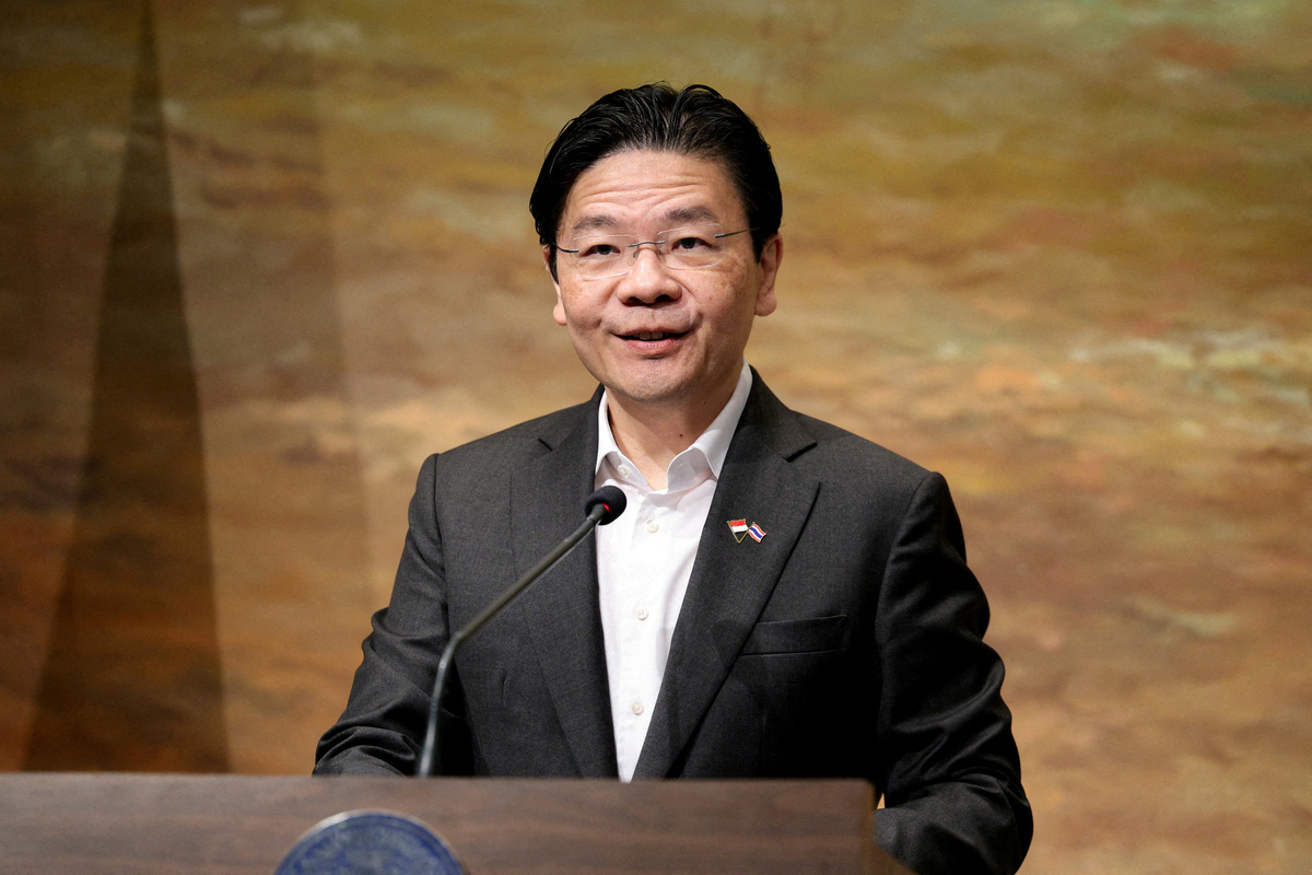 El primer ministro de Singapur, Lawrence Wong, asiste a una conferencia de prensa con el primer ministro de Tailandia, Anutin Charnvirakul. | Reuters