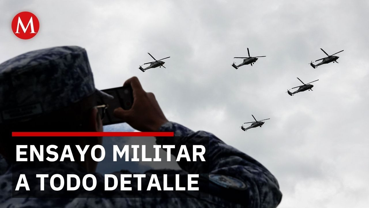 Así se prepara el desfile del 16 de septiembre con miles de elementos y vehículos