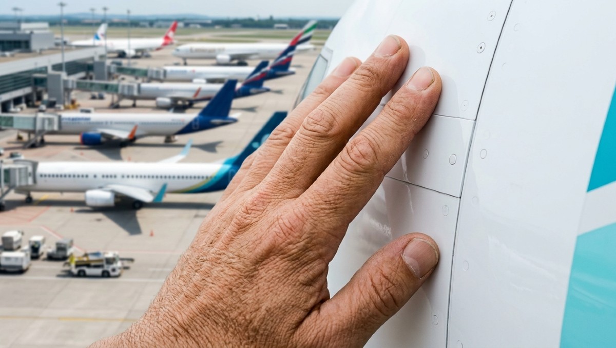 Tocar el avión antes de volar: qué hay detrás del ritual. | FOTO: MILENIO