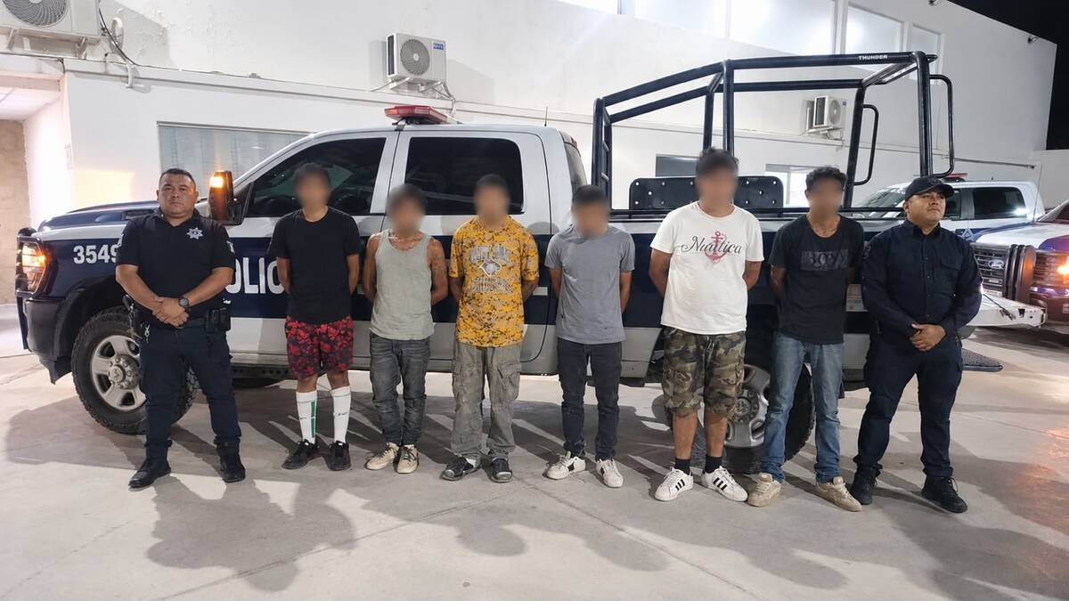 Fueron detenidos en colonias diferentes por faltas administrativas. | Foto: Cortesía Dirección de Seguridad Pública Municipal