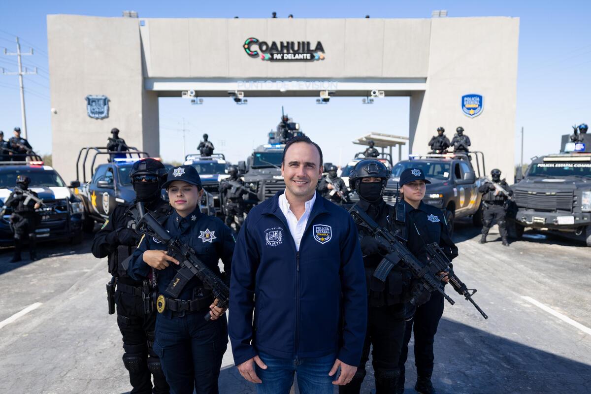 Gobernador celebra que Coahuila se posiciona como estado más seguro. | Foto: cortesía gobierno de Coahuila.