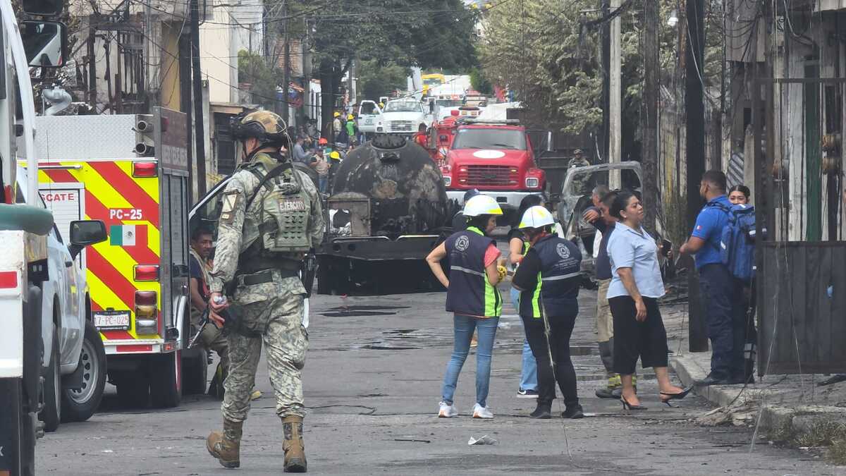 La explosión también dejó viviendas afectadas.