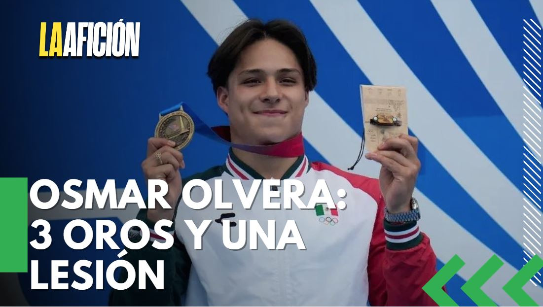 Osmar Olvera logra 3 medallas de oro en Santo Domingo pero se recupera de lesión