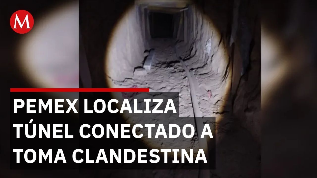 Pemex y Guardia Nacional descubren túnel clandestino de robo de gasolina en Estado de México