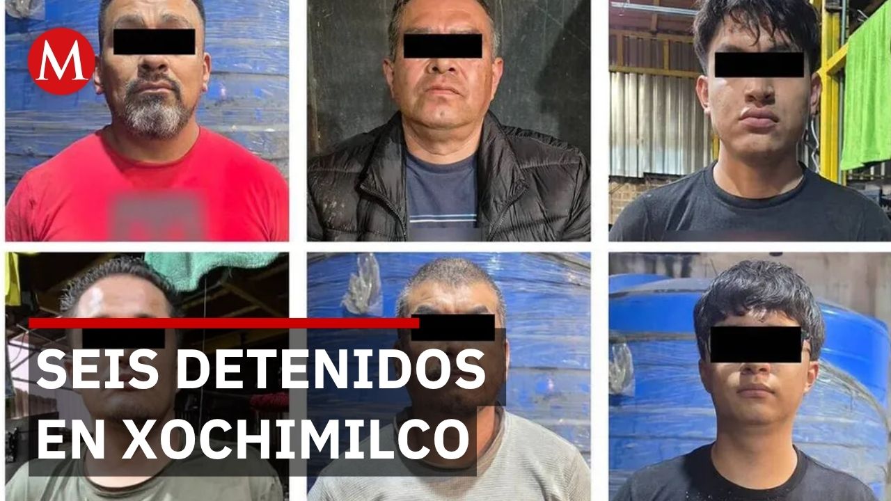 Aseguran 150 toneladas de autopartes en CdMx; detienen a 6 hombres en operativo