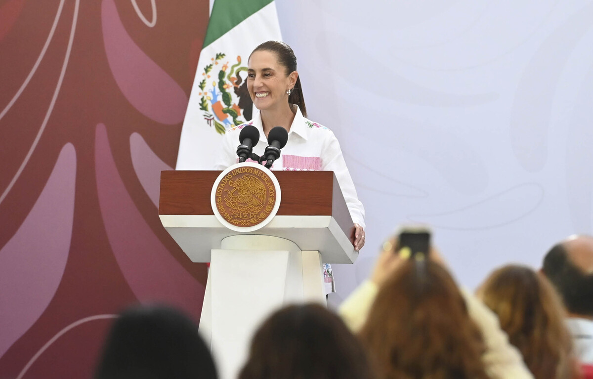 Claudia Sheinbaum ofrece conferencia de prensa desde Tuxtla Gutiérrez, Chiapas. | Foto: Presidencia