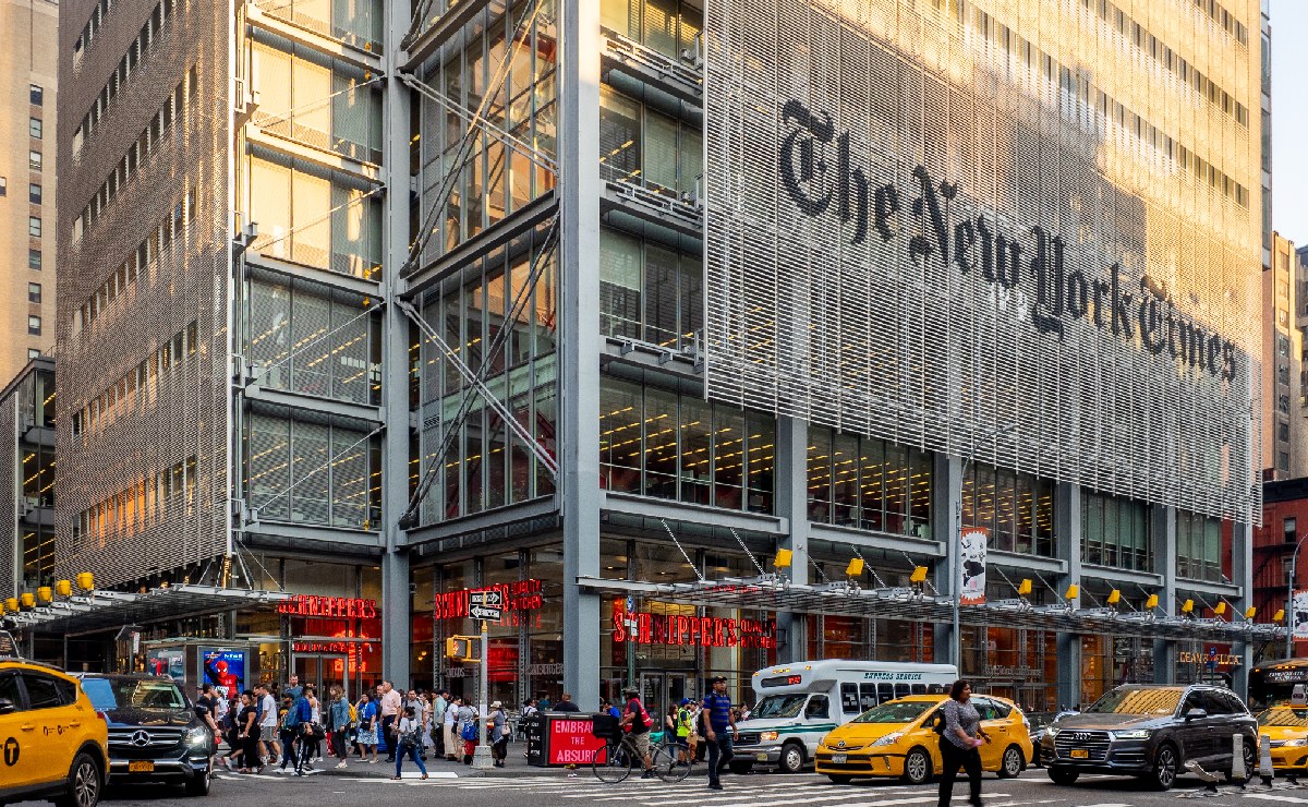 Fachada del edificio de ‘The New York Times’ en Nueva York. (Wikimedia Commons)