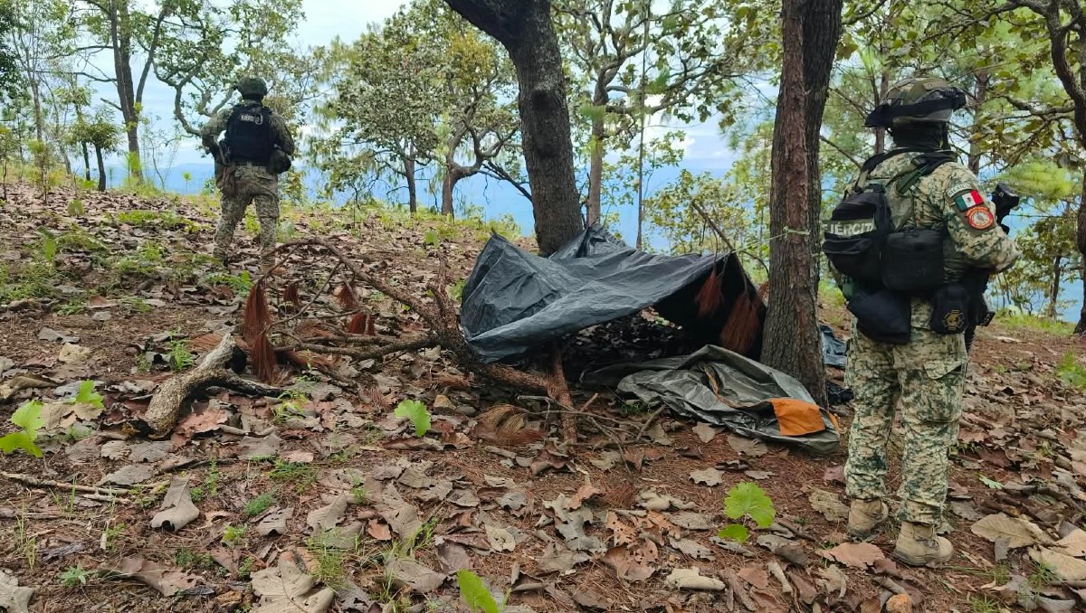 Pocos indicios han podido ser rescatados de los campamentos en la sierra de los límites de Jalisco y Nayarit (Cortesía Seguridad Jalisco)