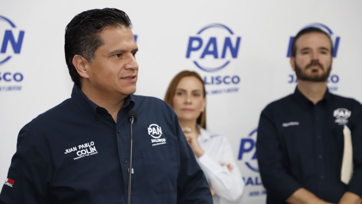 Juan Pablo Colín criticó que Verónica Delgadillo anunciara que buscará ser re-elegida (Cortesía PAN Jalisco)