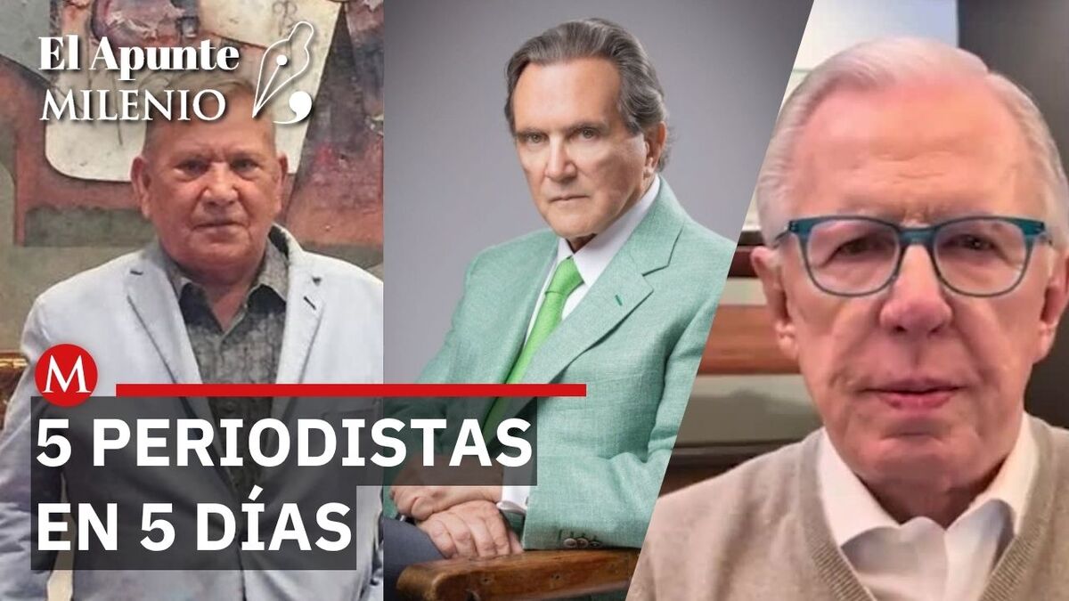 Mueren 5 grandes periodistas en 5 días y el país pierde memoria viva