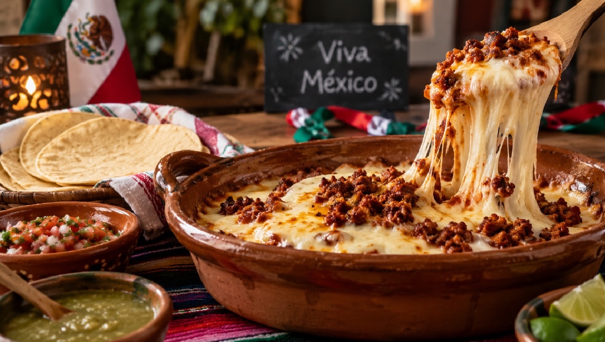 Receta de queso fundido con chorizo fácil y rápida | IA DISCOVER