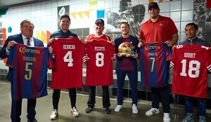 Atlante se pone el casco de la NFL y los San Francisco 49ers se vistieron de azulgrana.