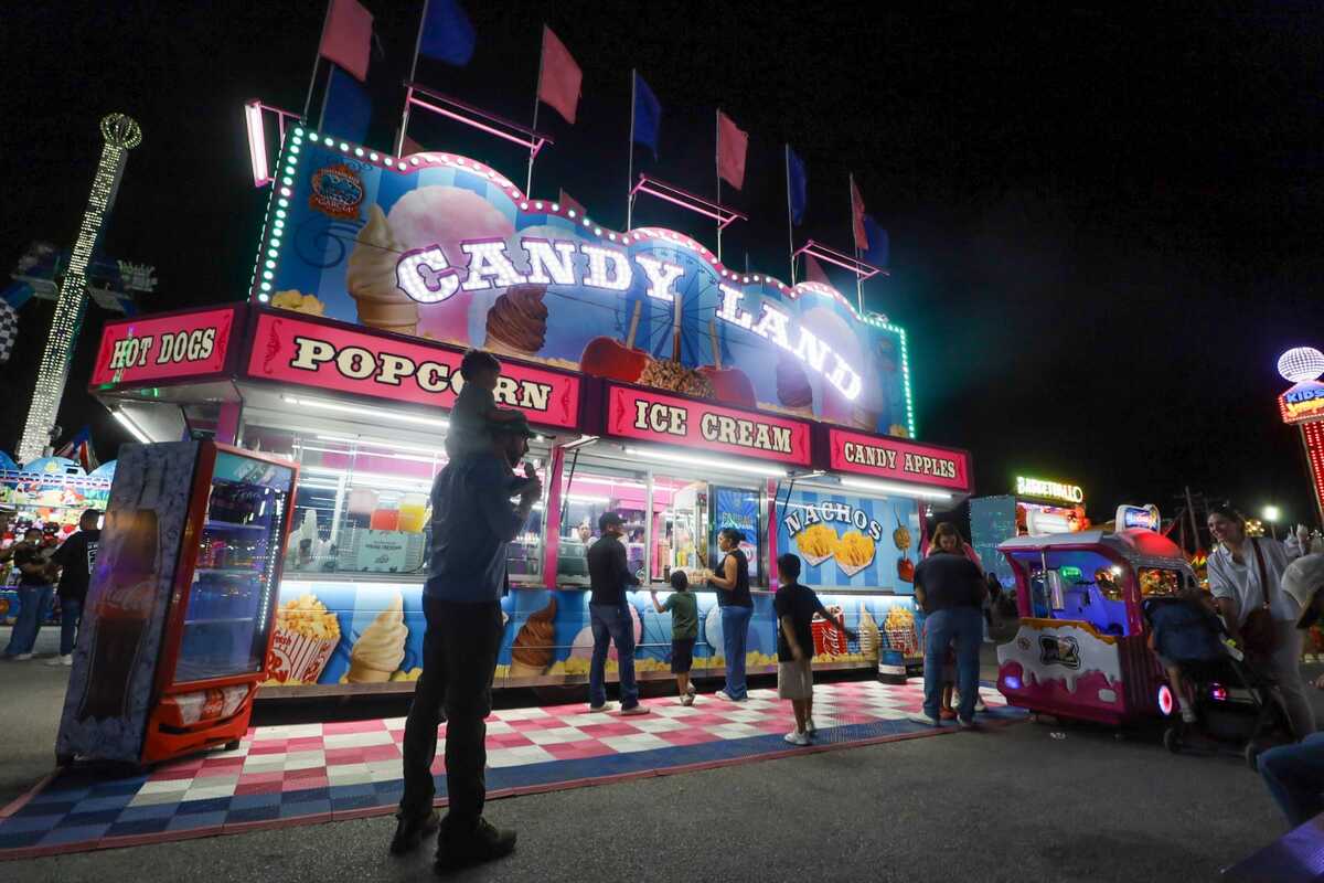 ¡Azúcar, color y diversión! Candy Land en la Feria de Torreón. | Foto: Verónica Rivera.