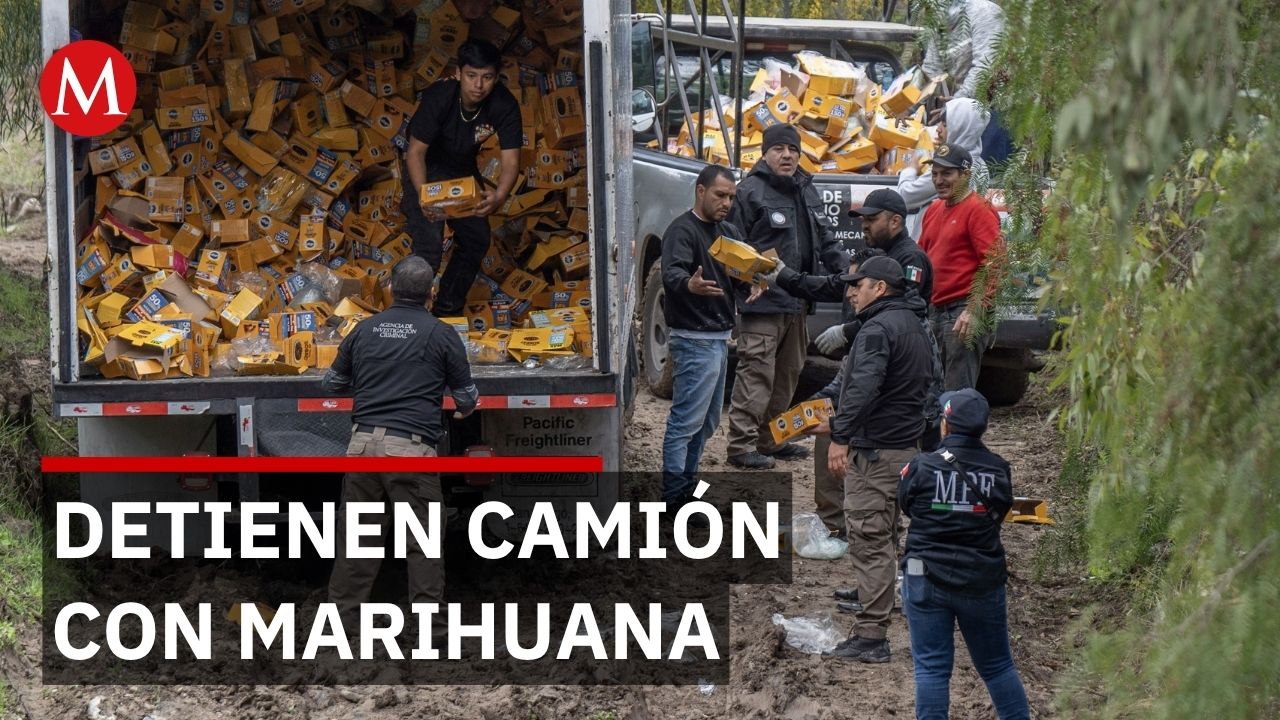Detienen camión con más de 1,600 kilos de marihuana en el Istmo de Tehuantepec