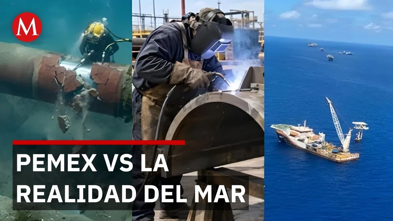 Pemex asegura control del derrame pero crudo permanece en el mar a 46 millas