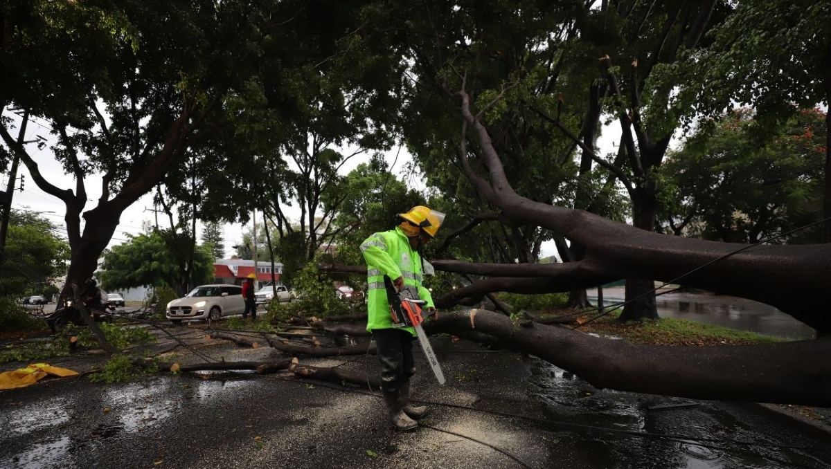 Las tormentas continúan afectando la Zona Metropolitana de Guadalajara. (Cortesía: Protección Civil y Bomberos de GDL)