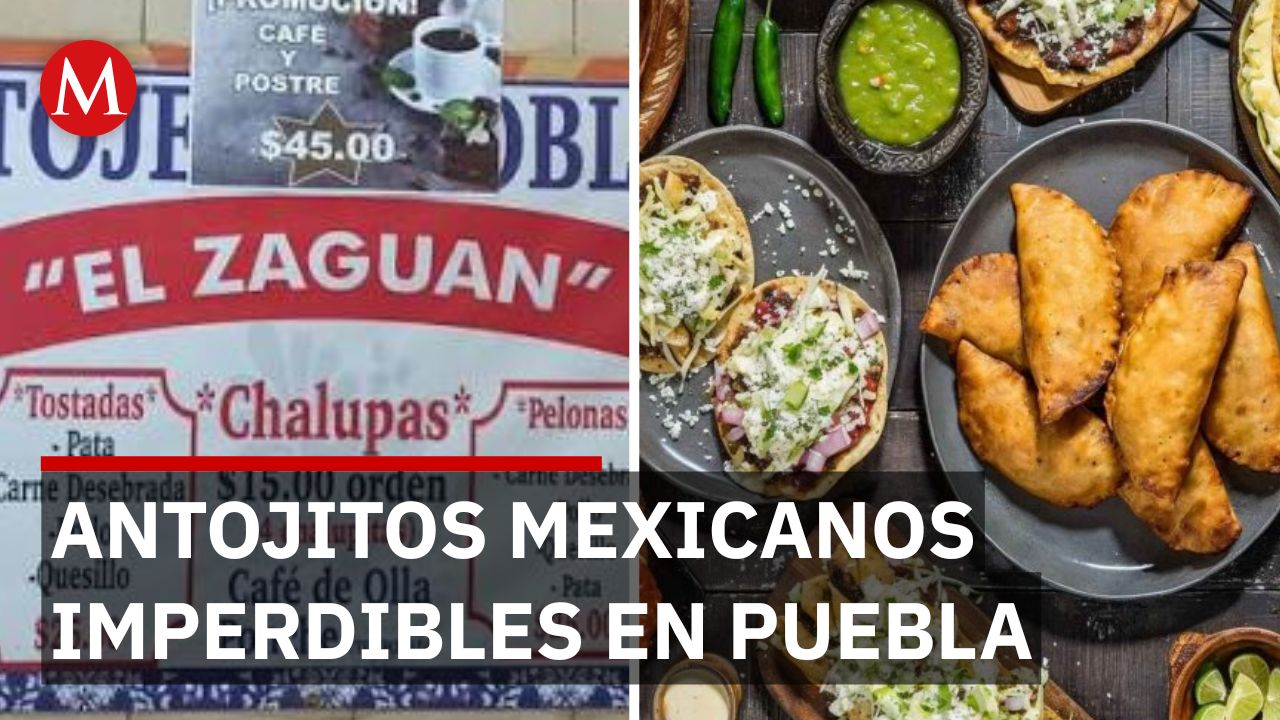 Antojitos El Zaguan ofrece molotes preparados al momento en el barrio de El Carmen, Puebla