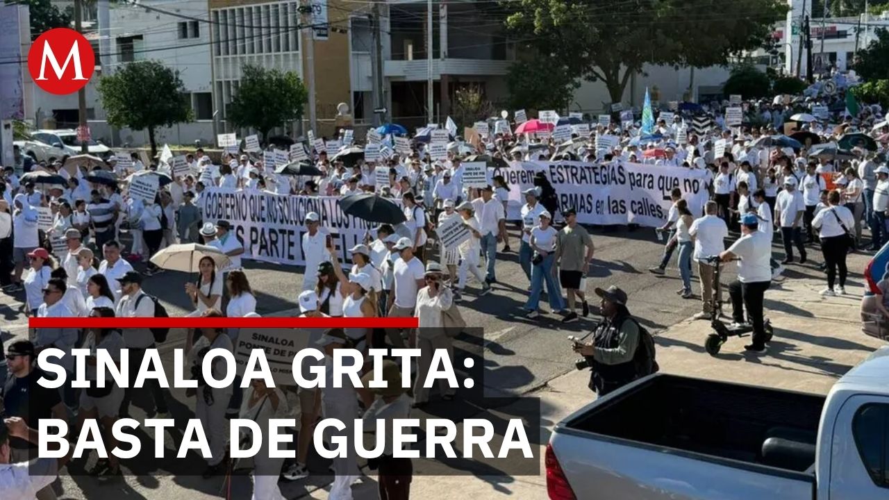Más de 6 mil personas marchan por paz y justicia en Culiacán, Sinaloa
