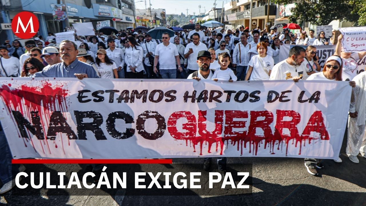 Miles de personas marchan en Culiacán y lanzan un reclamo contra la violencia en Sinaloa