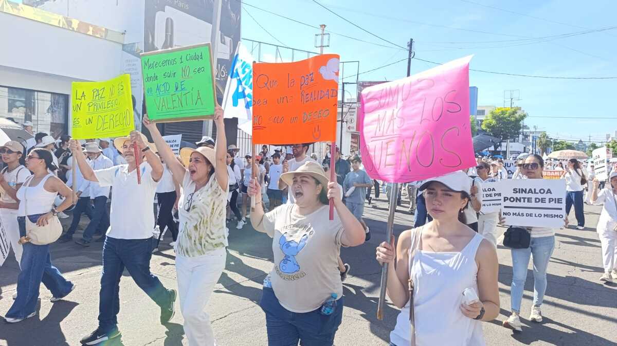 Vecinos protestan por seguridad en Culiacán. | Foto: Amilcar Salazar.