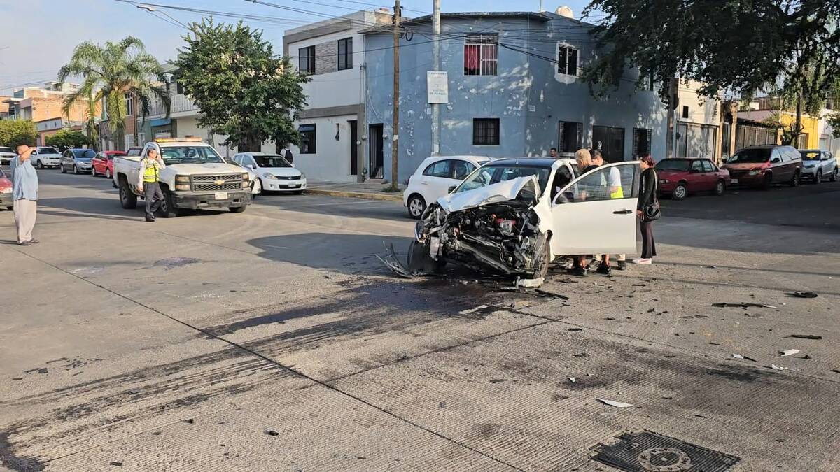 El accidente ocurrió en la colonia Olímpica. (Juan Carlos Munguía)
