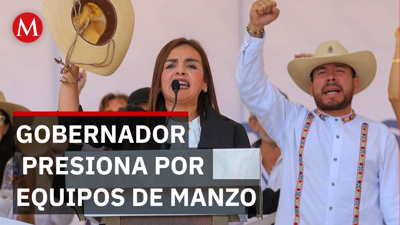 Gobernador Alfredo Ramírez exige a Grecia Quiroz entregar equipos Carlos Manzo