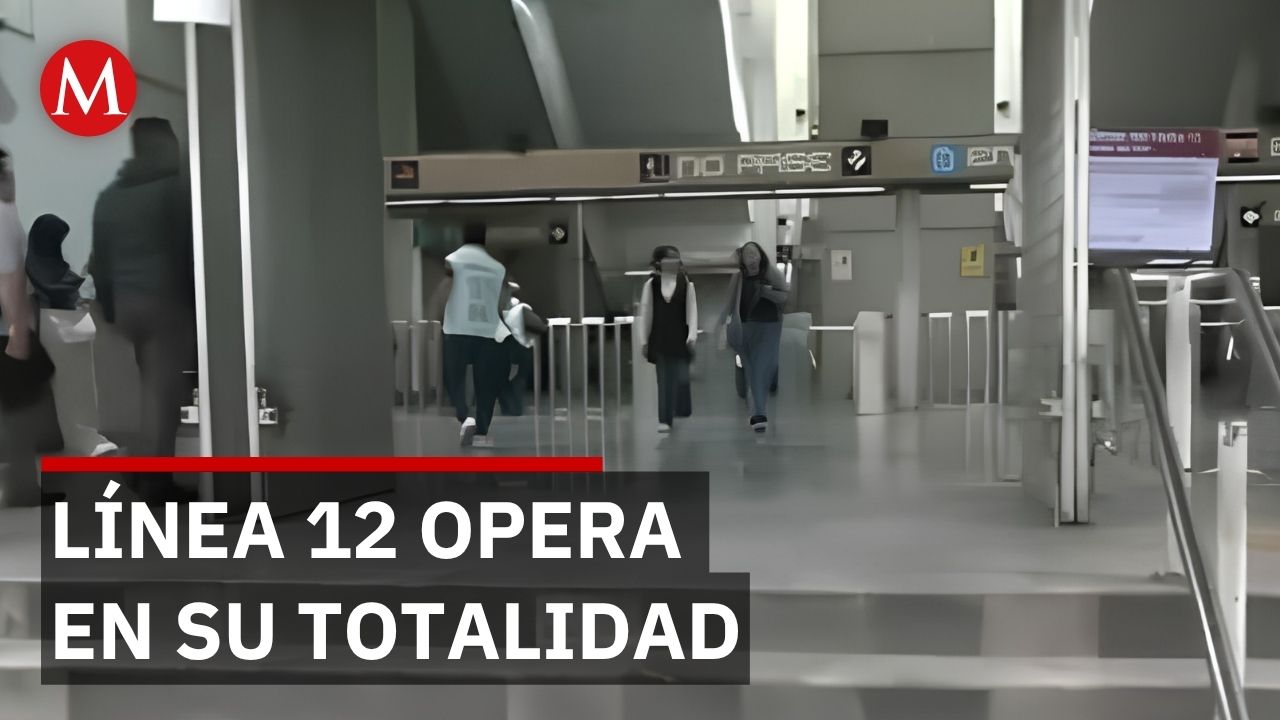 Metro acelera reparaciones en línea 12 y reabre estaciones 2 días antes
