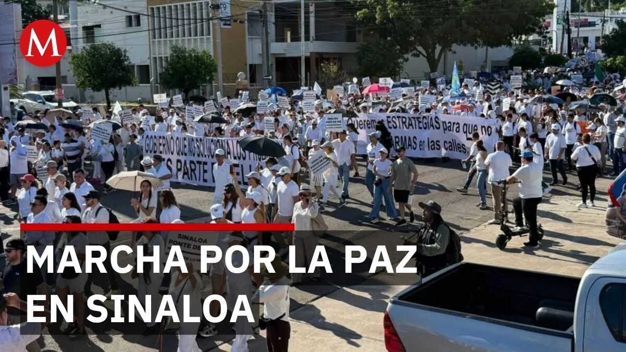 Tras 3 mil 100 muertes en 2 años, ciudadanos de Sinaloa marchan por la paz