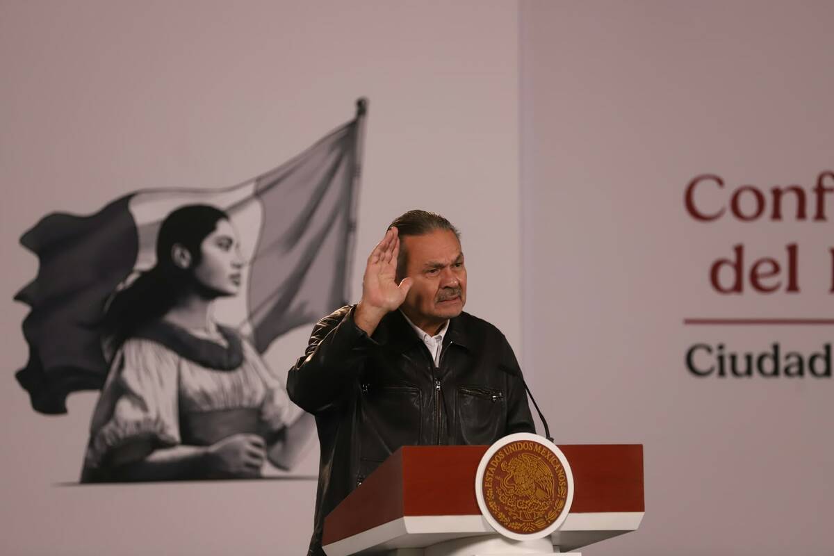 Octavio Romero en La Mañanera de Sheinbaum hoy 14 de septiembre. | Javier Ríos