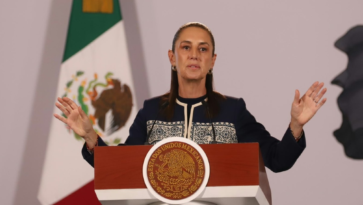 Presidenta Claudia Sheinbaum durante conferencia el 14 de septiembre | Javier Ríos