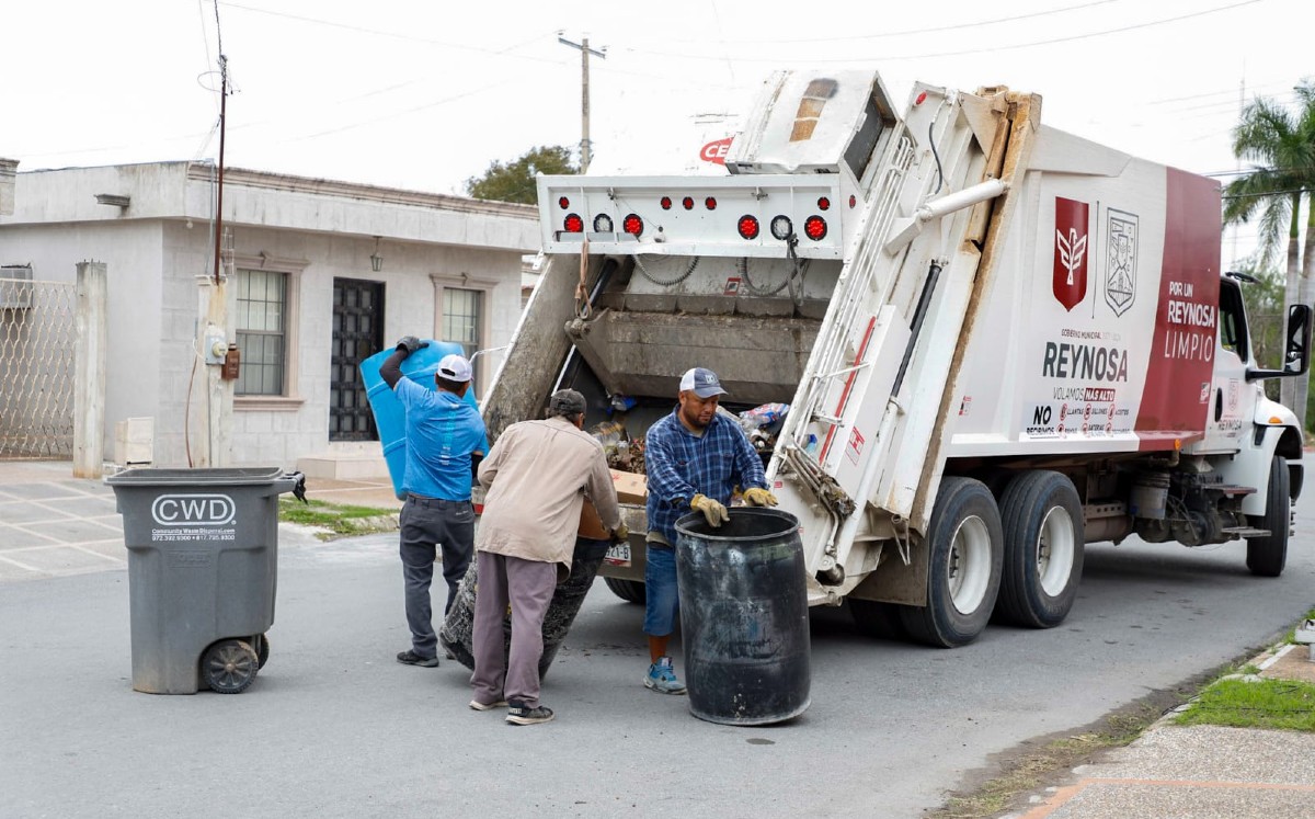 Recolección de basura en Reynosa. | Foto: Gobierno Municipal de Reynosa