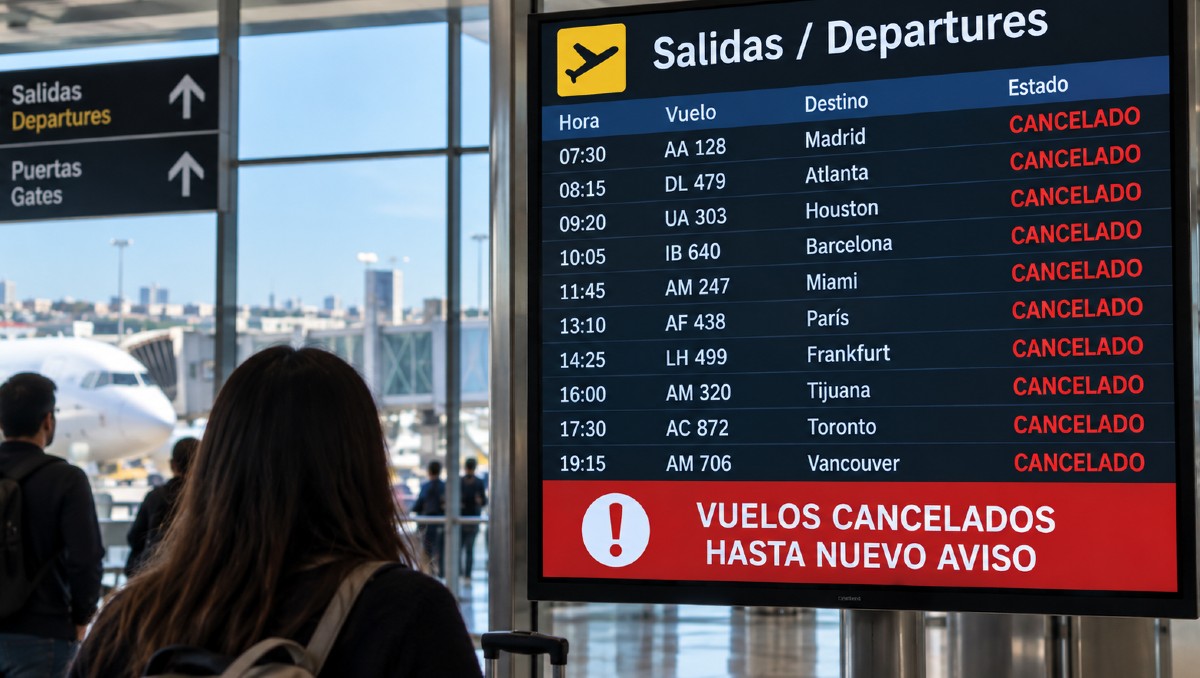 Afectaciones de vuelos en el AICM | IA DISCOVER