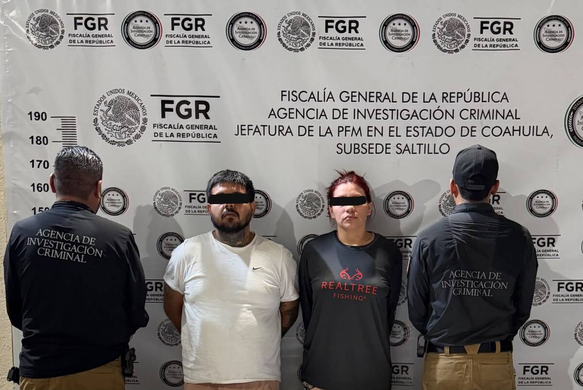 Detienen a pareja que viajaba de EU a Zacatecas con armas y cartuchos.| Foto: FGR.