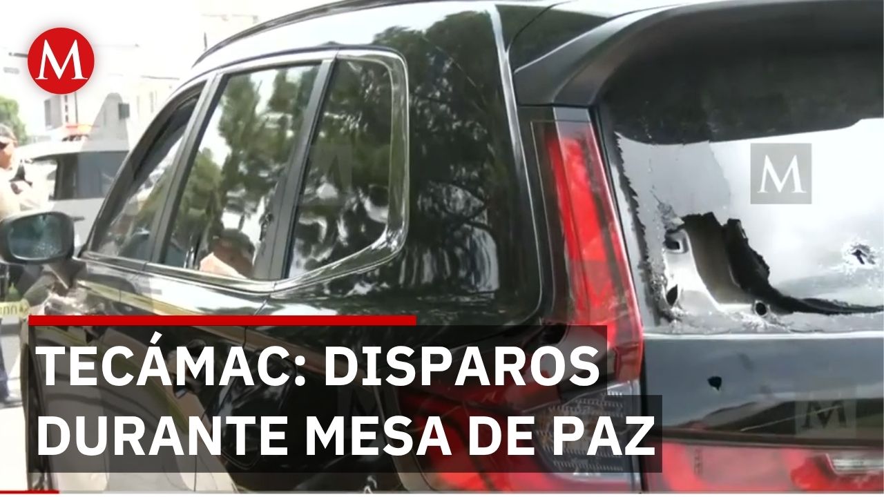 Funcionario atacado a balazos durante mesa de paz en Tecámac