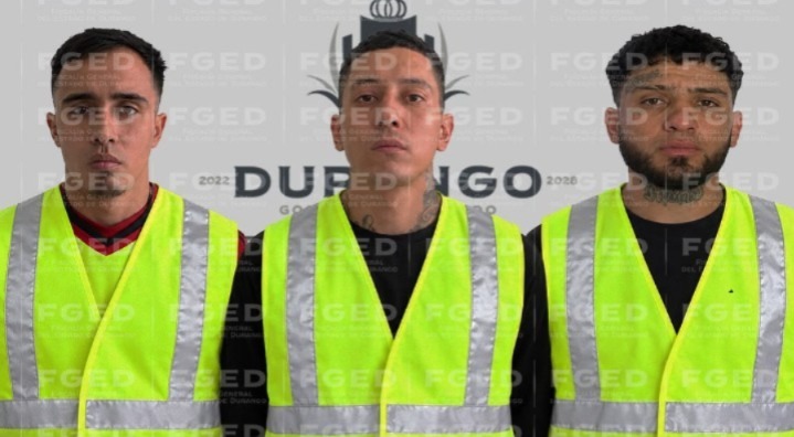 Los tres hombres fueron sentenciados. | Foto: Cortesía Fiscalía General de Durango