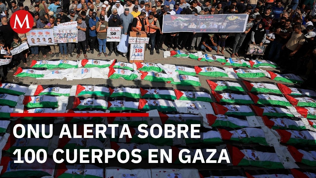 ONU encuentra 100 cuerpos en Gaza; Israel asegura actuar conforme a derecho internacional