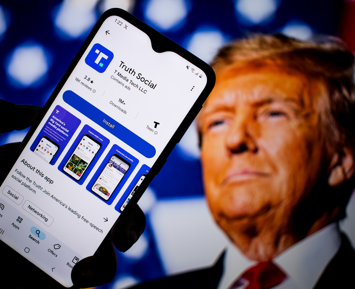 Trump Media & Technology Group (TMTG). Shutterstock