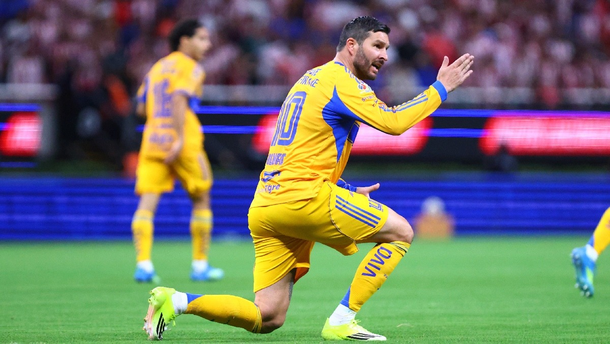André-Pierre Gignac celebra durante un partido con Tigres, donde se convirtió en una de las grandes figuras en la historia del club. (Imago7)