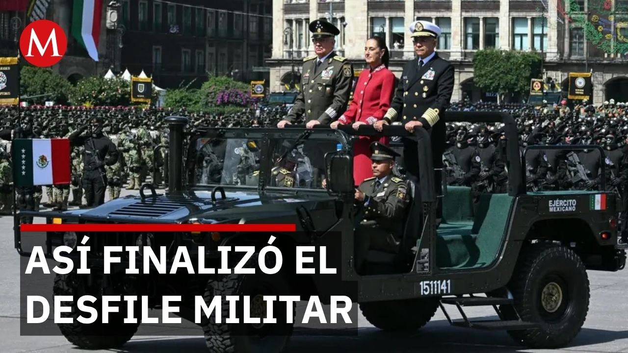 Concluye el desfile por el 216 Aniversario de la Independencia de México