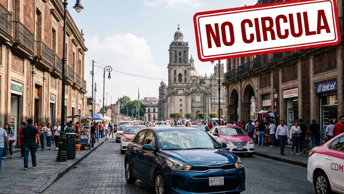'Hoy No Circula': Placas y engomados que deben guardarse. | IA