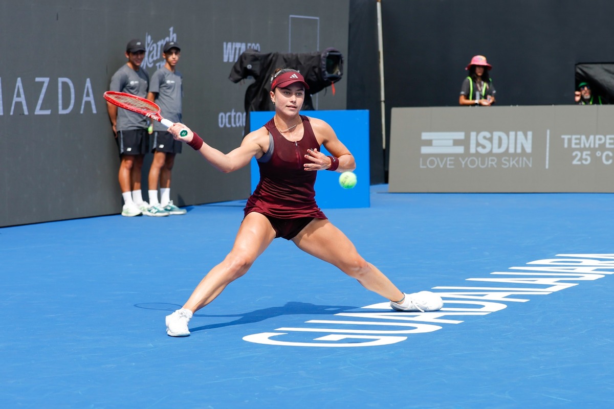 Iva Jovic comenzó su participación en el torneo con un triunfo. (Cortesía GDL Open)