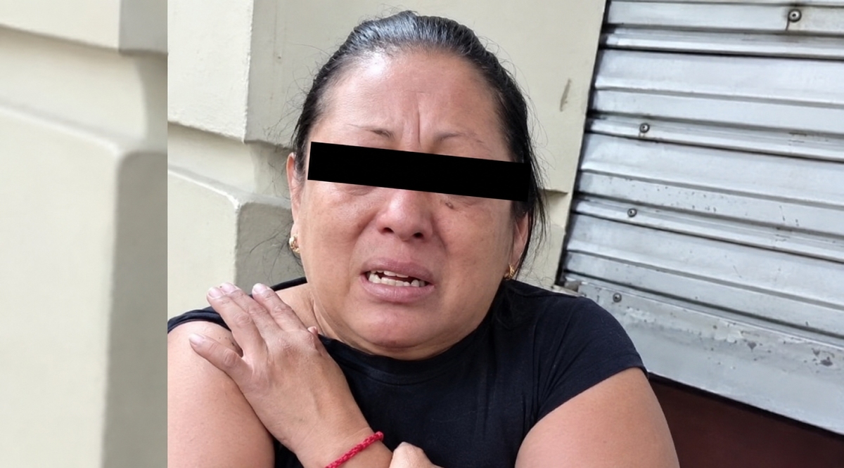 María del Carmen ''S'' fue rodeada por elementos de seguridad y decenas de personas en el centro de Tampico. | Especial