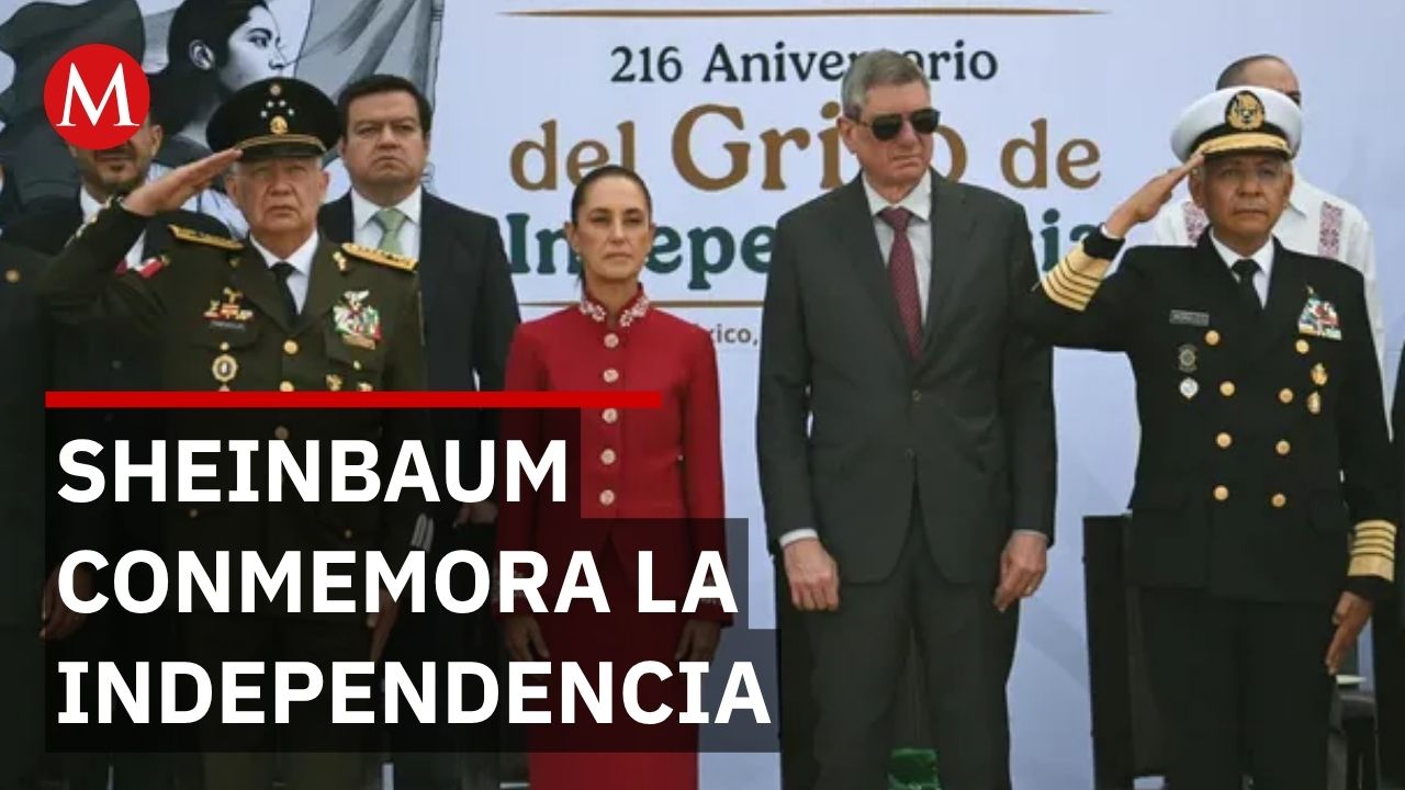 "México no se doblega, no se arrodilla y nunca se vende": Sheinbaum da mensaje ante tropas