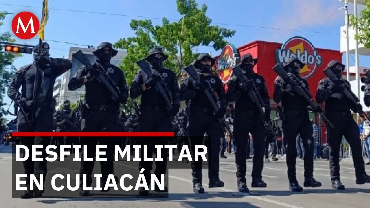 Miles de familias desafían el calor para ver a sus militares en Desfile Cívico de Culiacán