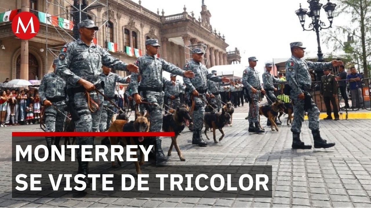 Monterrey se viste de tricolor en Desfile Cívico Militar por los 216 años de la Independencia