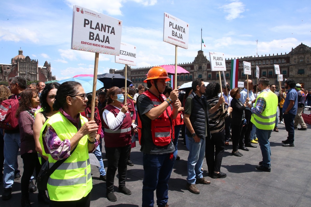 Las personas realizaron los protocolos del Simulacro Nacional. (Foto: Araceli López)